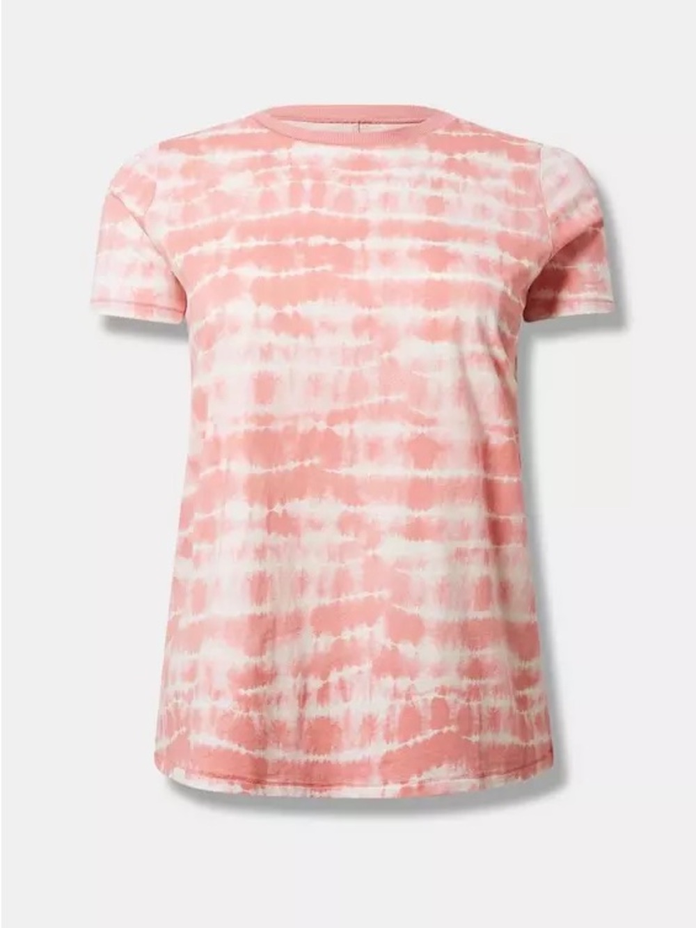 Torrid NEW Heritage Jersey Crew Neck Tee Tie Dye Pink Rose 2X